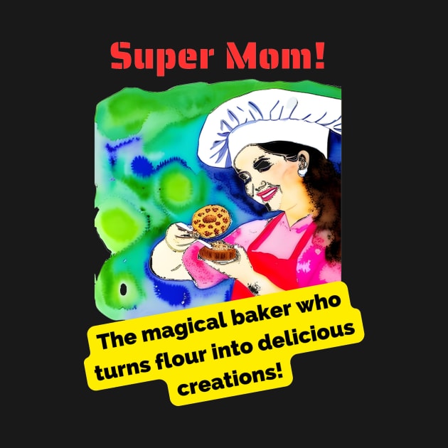 Super Mom: The magical baker who turns flour into delicious creations! by HappyWords