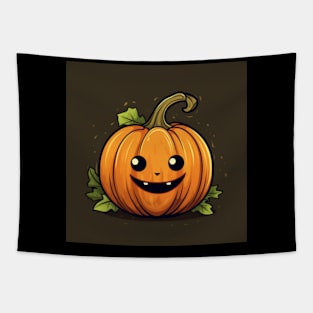 Cute Happy Fall Pumpkin Tapestry