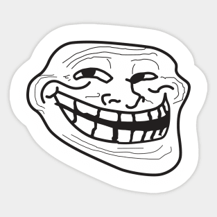 Distorted Meme Face Sticker for Sale by TheGreatAngel