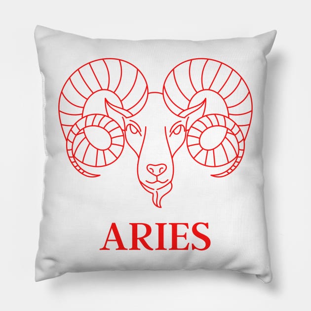 ARIES Pillow by Sun From West