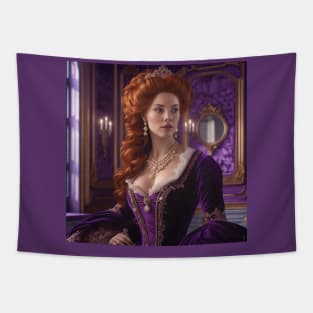 Extreme Purple - Velvet Dress Rococo Lady Tapestry