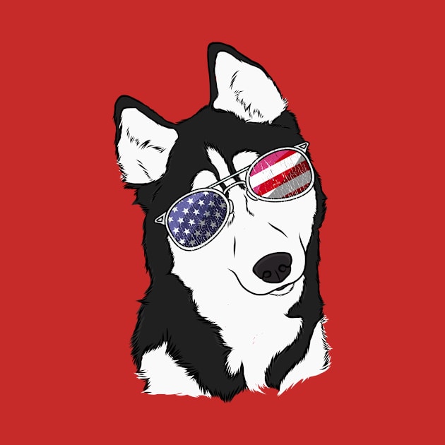 Patriotic Husky by rmcbuckeye