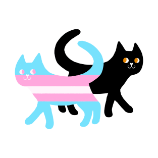 BLM + Transgender Cat T-Shirt