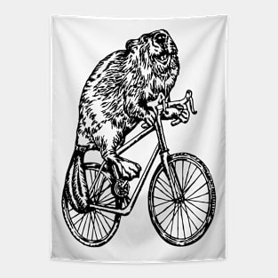 SEEMBO Beaver Cycling Bicycle Bicycling Biking Riding Bike Tapestry