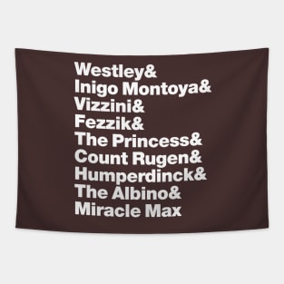 Princess Bride Helvetica Tapestry