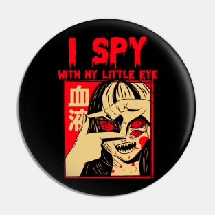 I spy With My little eye Japanese Horror Inspired Pin