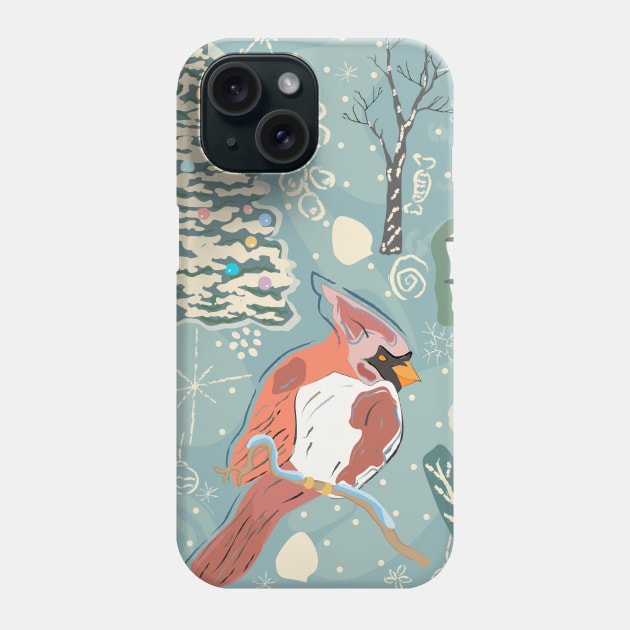 Cardinal Phone Case by KristinaStellar 