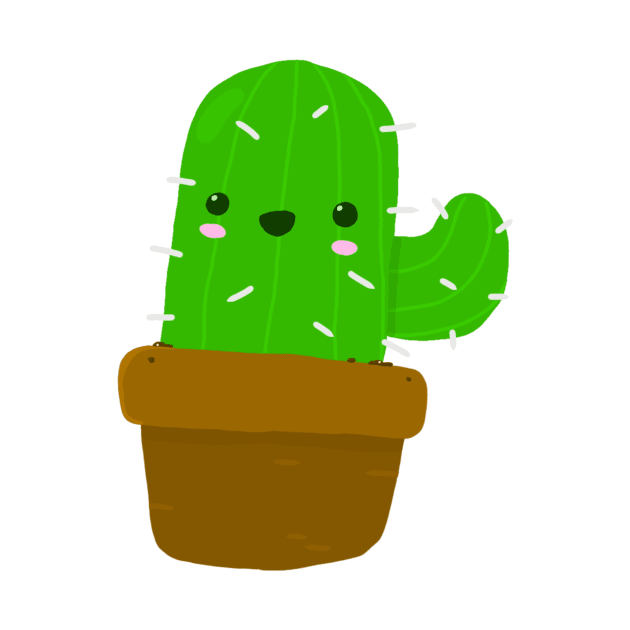 Cute potted cactus by Everthingcute