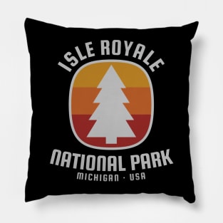 Isle Royal National Park Retro Pillow