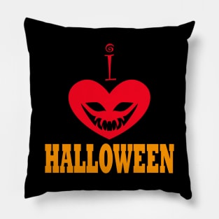 I Heart Halloween Pillow