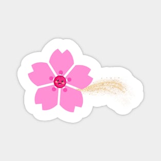 Happy floral cherry blossom Magnet