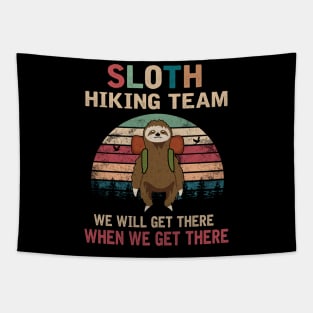 SLOTH HIKING TEAM Tapestry