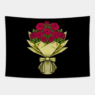 Red roses - flower bouquet Tapestry