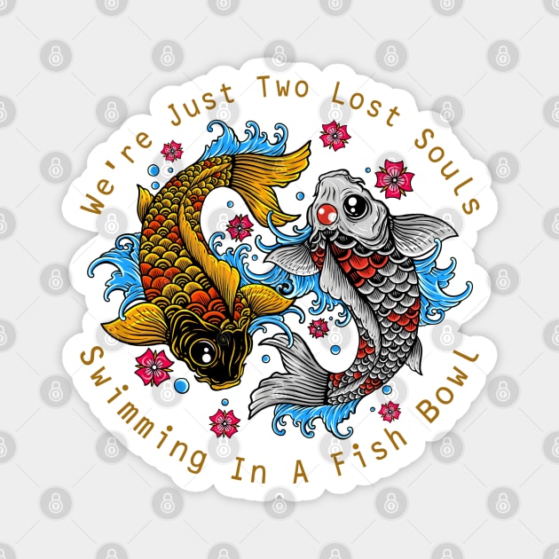 KOI FISH LOVER Magnet by DMD Art Studio