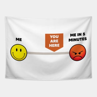 Funny Angry emoji Tapestry