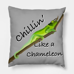 Chillin’ Like a Chameleon Pillow