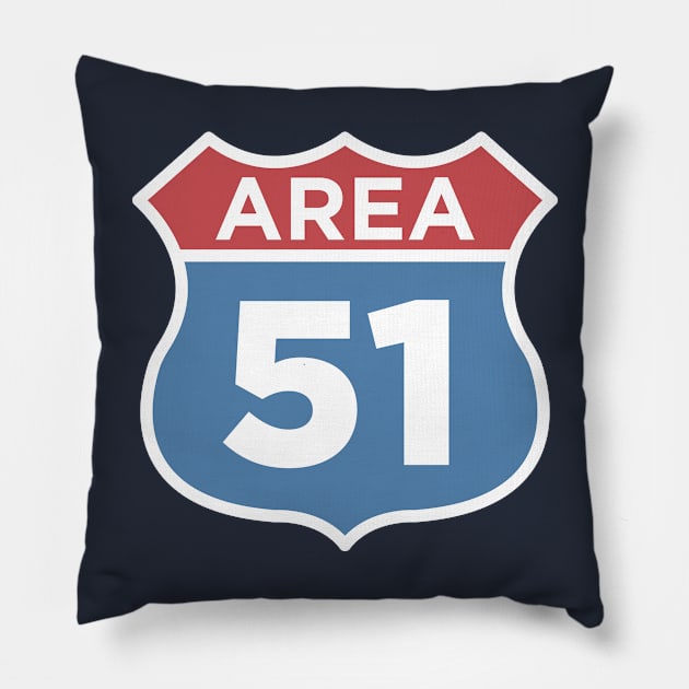 Area 51 Pillow by TeeMagnet