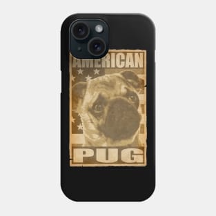 American Pug Poster Phone Case