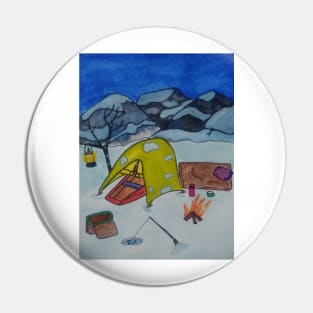 Picnic alone in the wilderness Pin