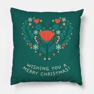 Wishing you a merry christmas! Pillow