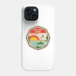 Hilltop Lake California Colorful Scene Phone Case