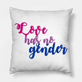 Love Has No Gender Bi Flag Pillow