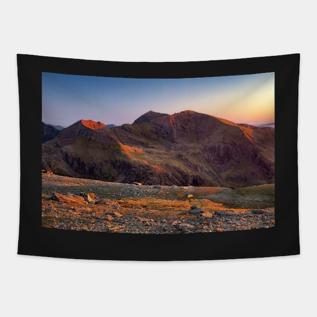 Snowdon from Glyder Fawr Tapestry by dasantillo