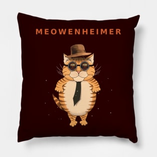 MEOWENHEIMER Parody Design Pillow