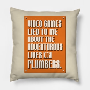 Video Games Lied to Me Pillow