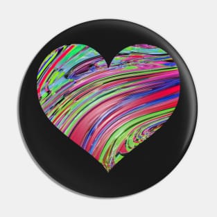 Plastic heart Pin