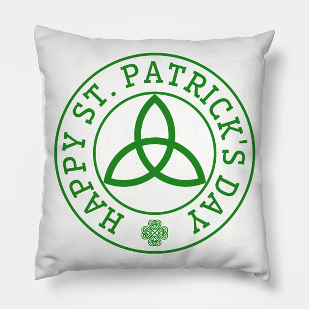 Happy St Patricks Day _ St Patrick Celebration Pillow by POD Creations