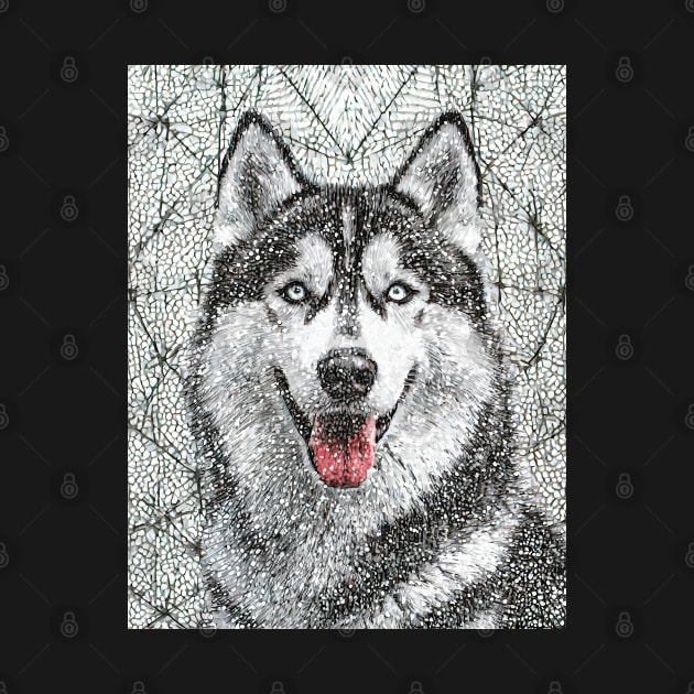 Dog Portrait - Siberian Husky by Dec69 Studio