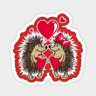 Hedgehogs in Love Magnet