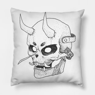 Tengu Skull Mask Pillow