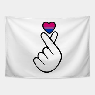 heart fingers - bisexual Tapestry