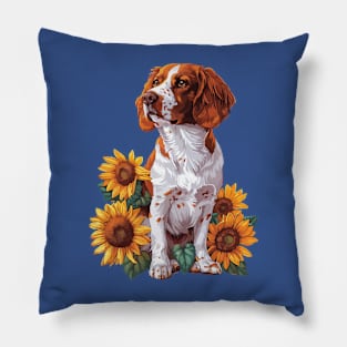 Brittany Spaniel Pillow