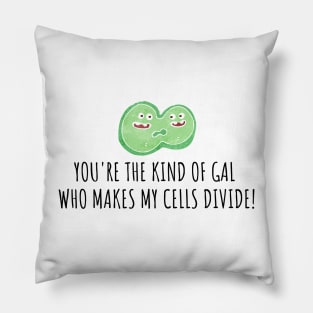 MY CELLS DIVIDE -  LABORATORY SCIENTIST JOKES Pillow