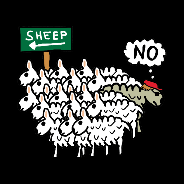 Don't Be A Sheep by Mark Ewbie