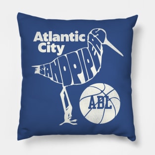 Defunct Atlantic City Sandpipers Basketball Team Pillow