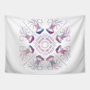 Jellyfish Mandala Tapestry