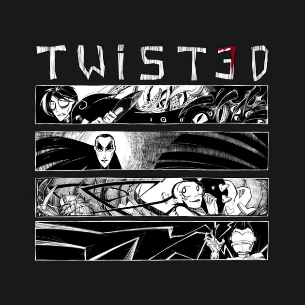 Twisted 4 Panel Shirt Dark by gabriel_devue