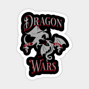 Silver Dragon Wars Magnet