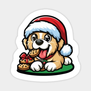 Puppy Christmas Cookies Magnet