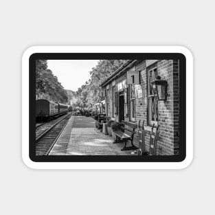 Picturesque railway station, Norfolk, UK Magnet