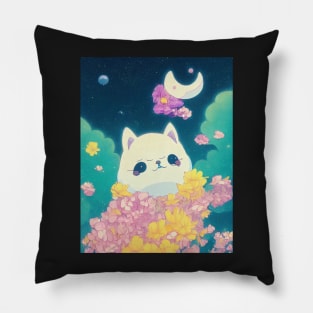 bee and puppycat Pillow