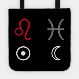 Leo Sun Pisces Moon Zodiac Sign Tote