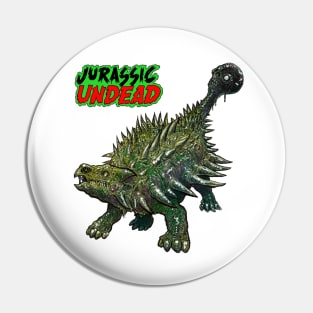 Ankylosaurus Zombie Pin