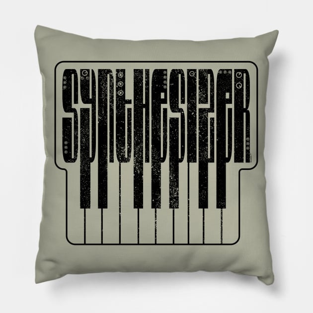 Synthesizer Pillow by Mewzeek_T