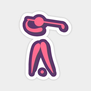 Pink Golf Swing Magnet