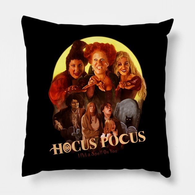 I Put Spell On You - Hocus Pocus Pillow by Rundown